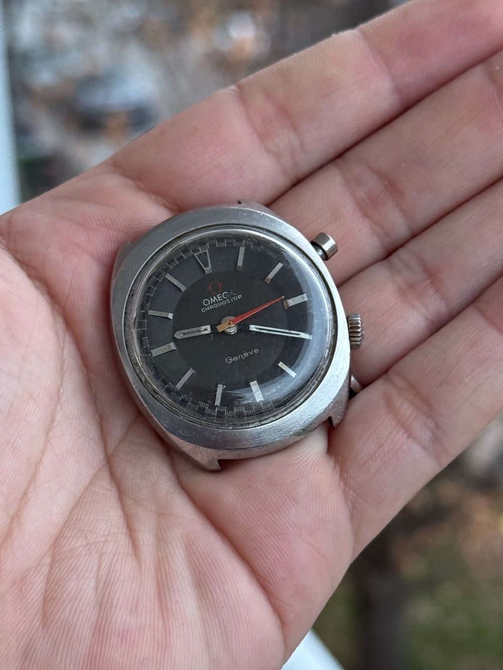 Vintage  Omega Geneve Chronostop 1970’s For Parts Or Repair